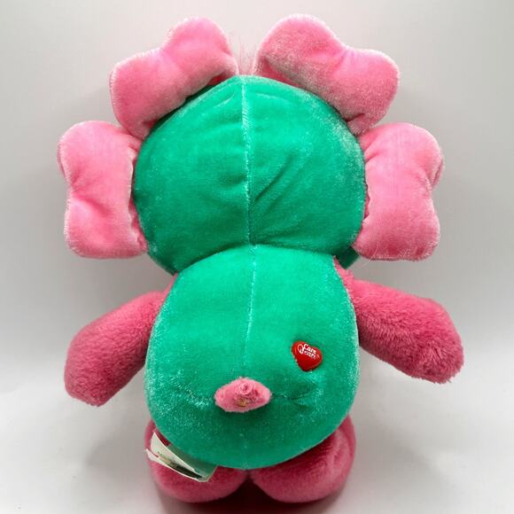 Plush Care Bears Secret Heart Lock Hoodie Pink Stuffed 2005 Vintage Rare - Picture 2 of 5